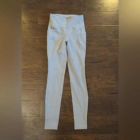 Grey Lululemon Swift speed leggings 28’ - Picture 1 of 6